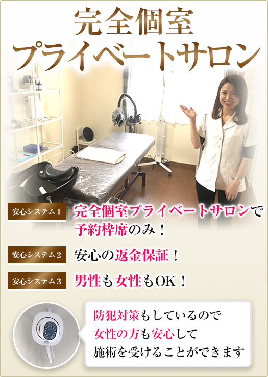 完全個室プライベートサロン