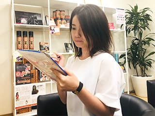 問診票の記入